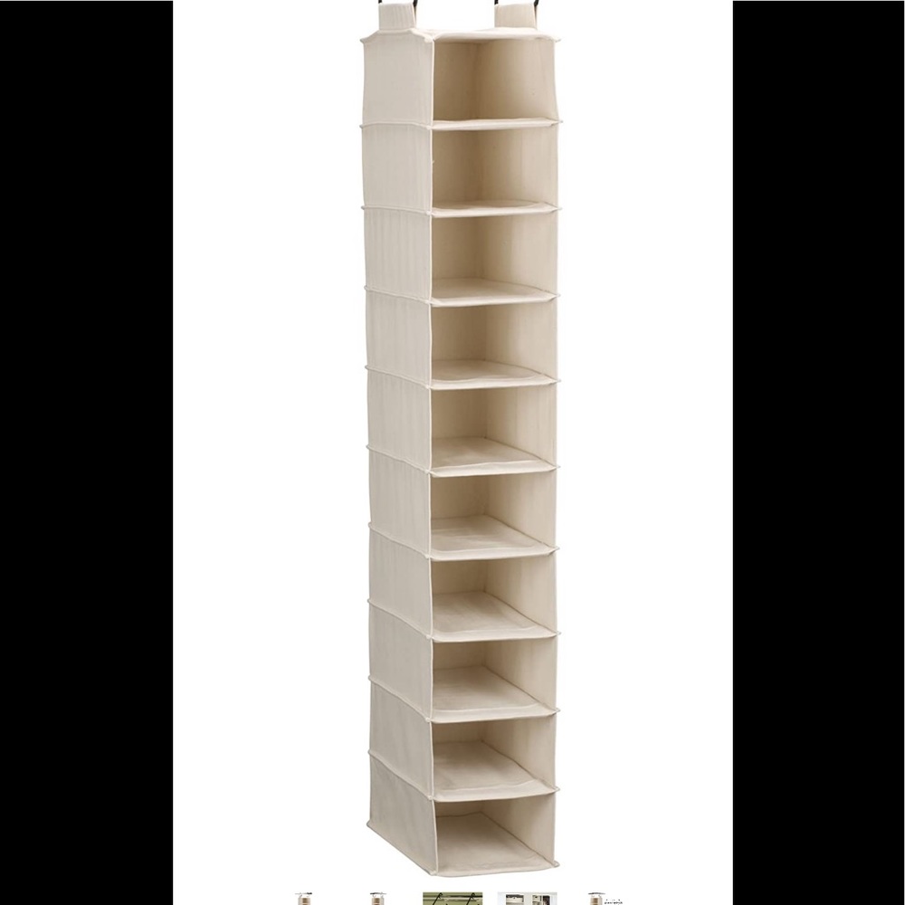 Shoe Organizer - canvas with 10 compartments.